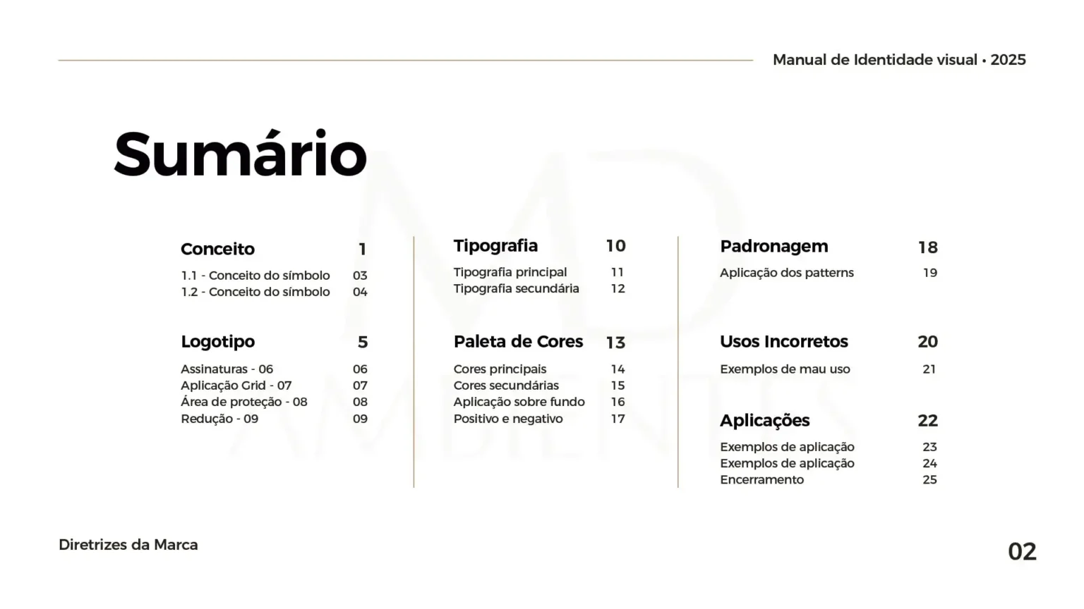 Página 2 do Manual da Marca Exemplo - Fox Creative