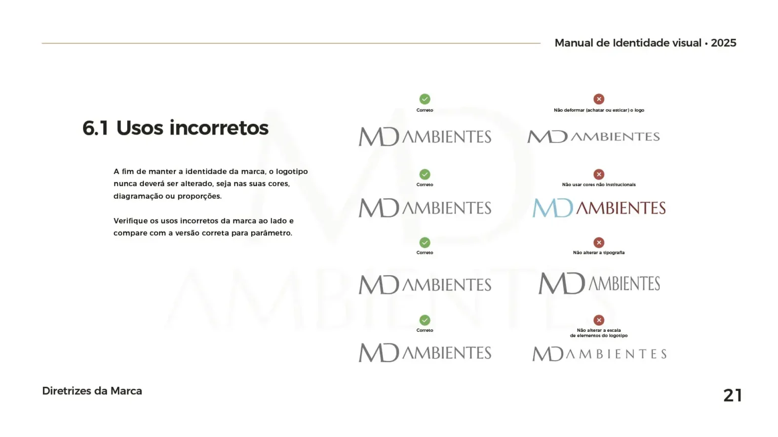 Página 21 do Manual da Marca Exemplo - Fox Creative