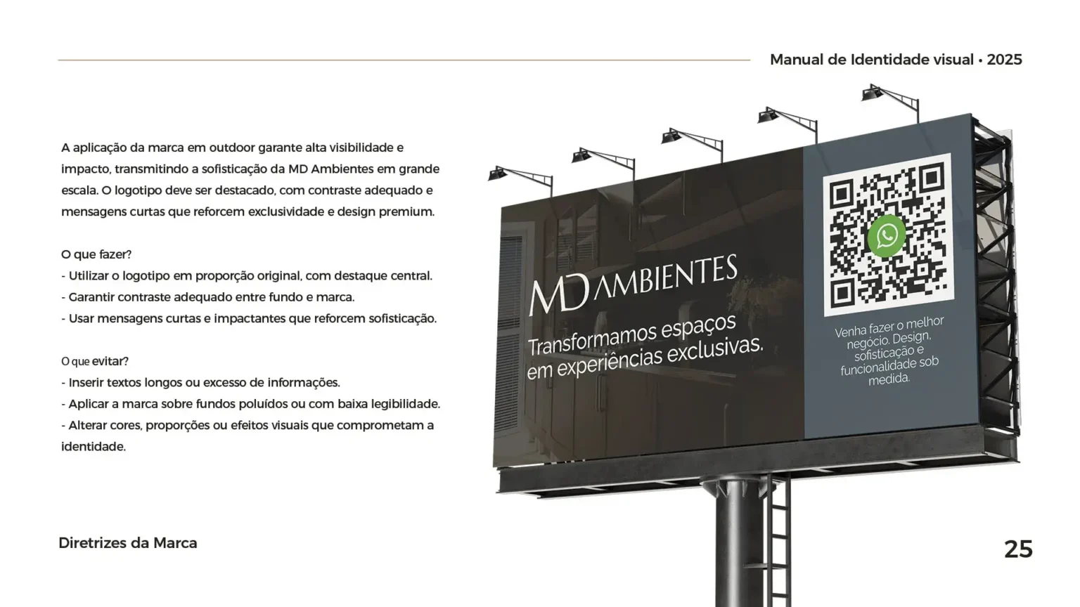 Página 25 do Manual da Marca Exemplo - Fox Creative