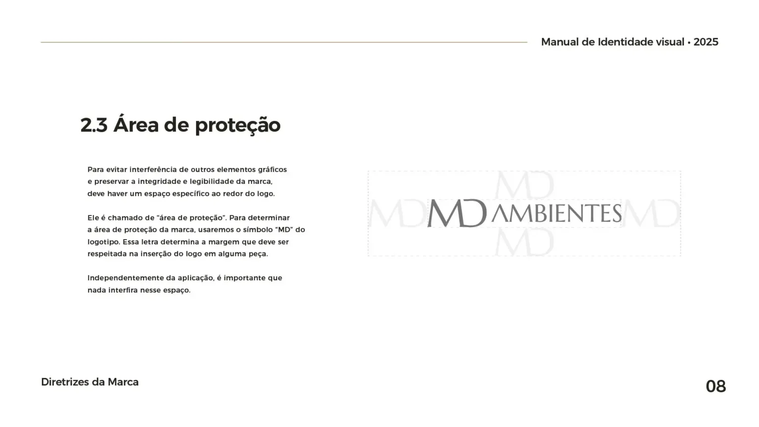 Página 8 do Manual da Marca Exemplo - Fox Creative