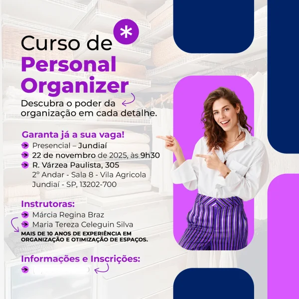 Arte para Mídias Sociais para Personal Organizer: Mais Alcance