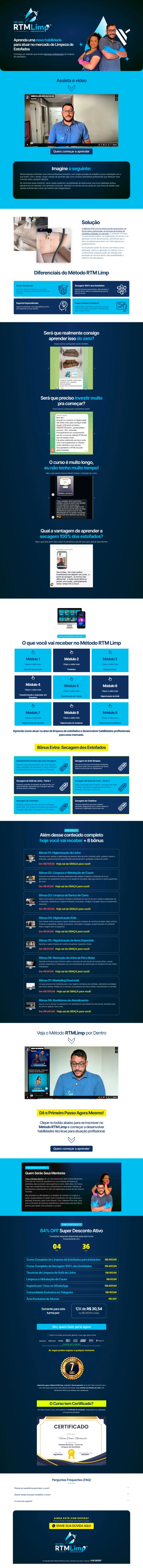 Criação de Landing Page para Infoprodutos: Alta Conversão no Método RTM