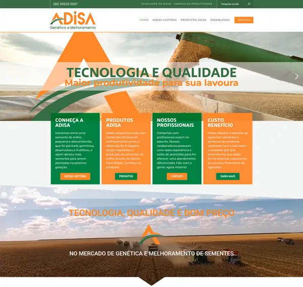 Case Adisa Genética: Presença Digital de Elite no Agro de MT