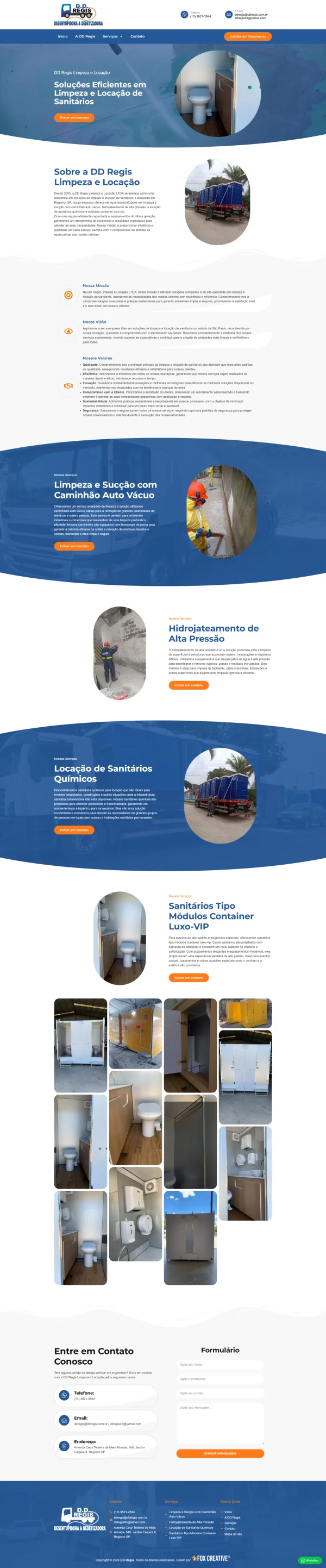 Criação de Site para Dedetizadora e desentupidora: Credibilidade e Conversão Imediata 