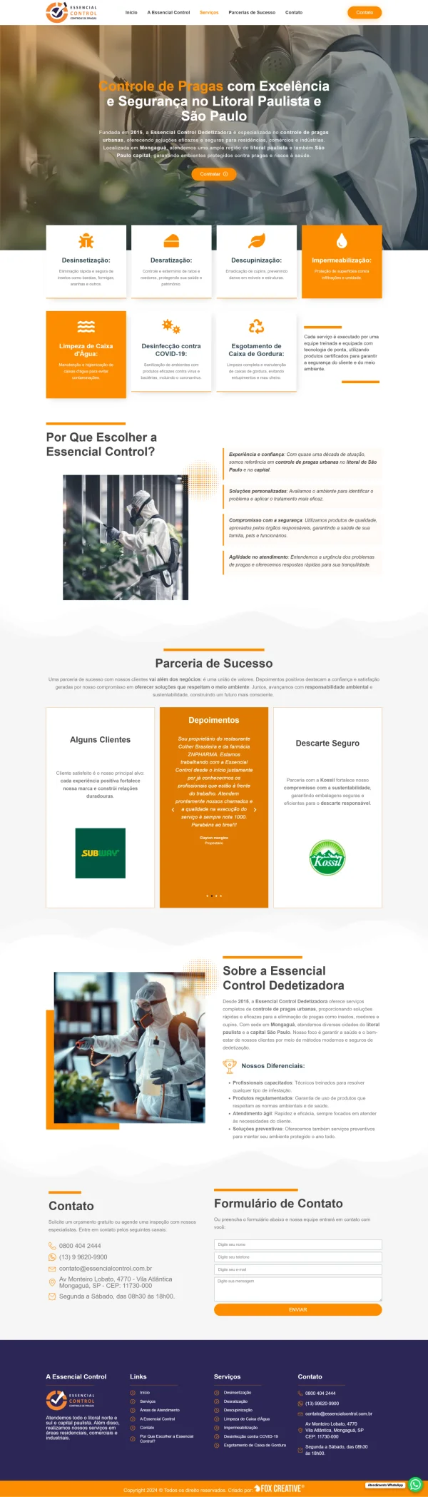 Criação de Site para Dedetizadora: Autoridade e Conversão em Vendas