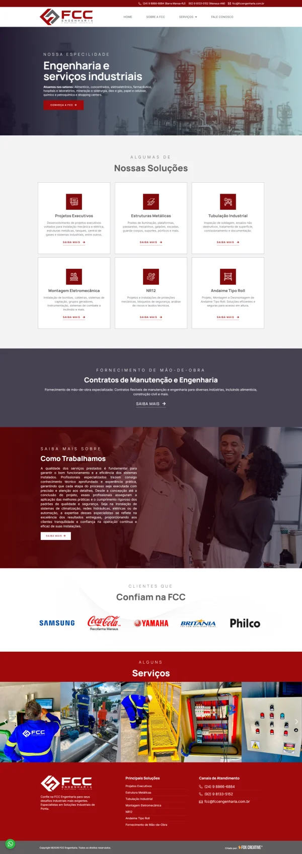 Criação de Site para Engenharia FCC: Mais Autoridade e Novos Contratos