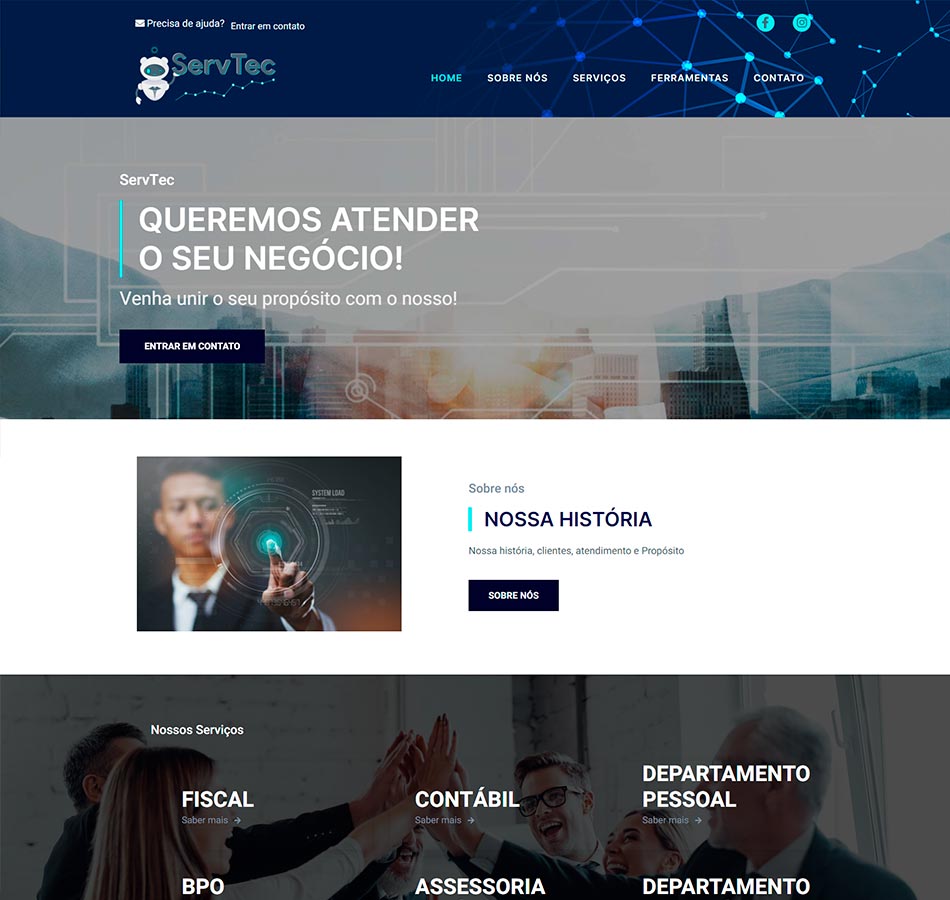 Criação de site para contabilidade em São Paulo